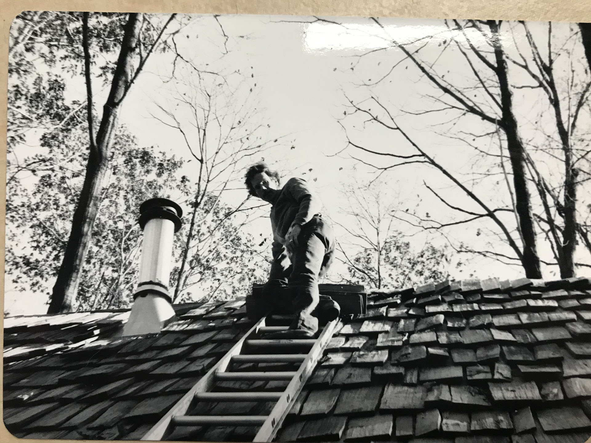 814 Cabin Shingling backside Milton